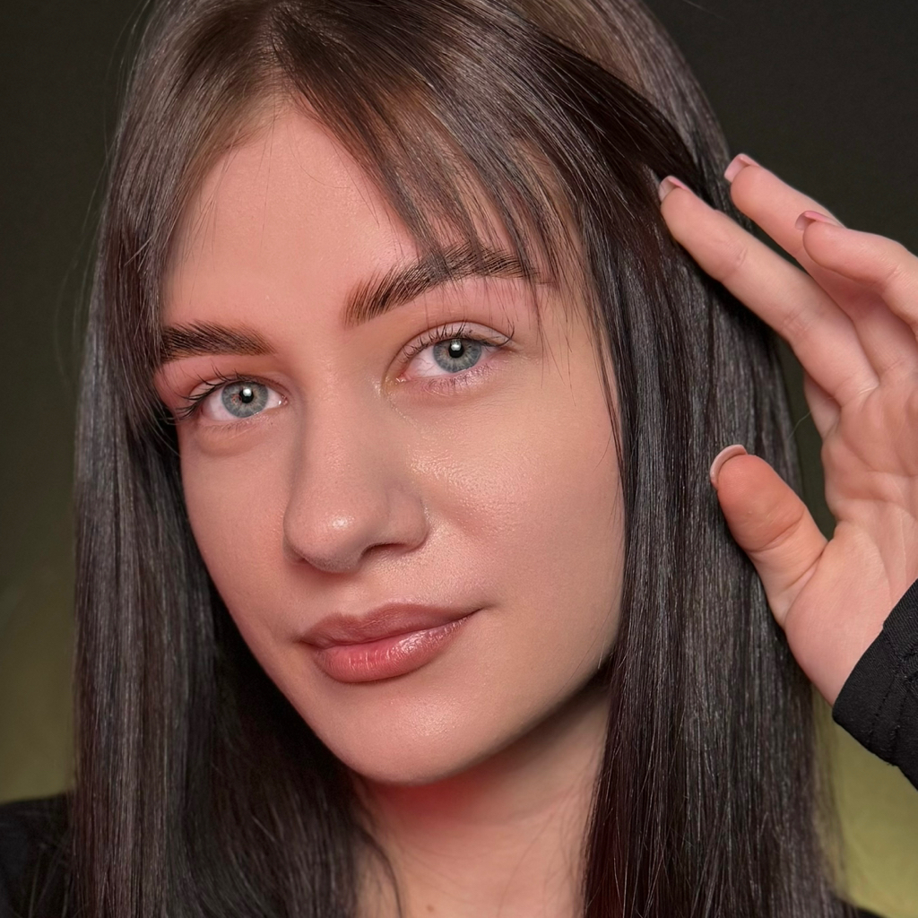 Долговременная укладка + коррекция + окрашивание бровей