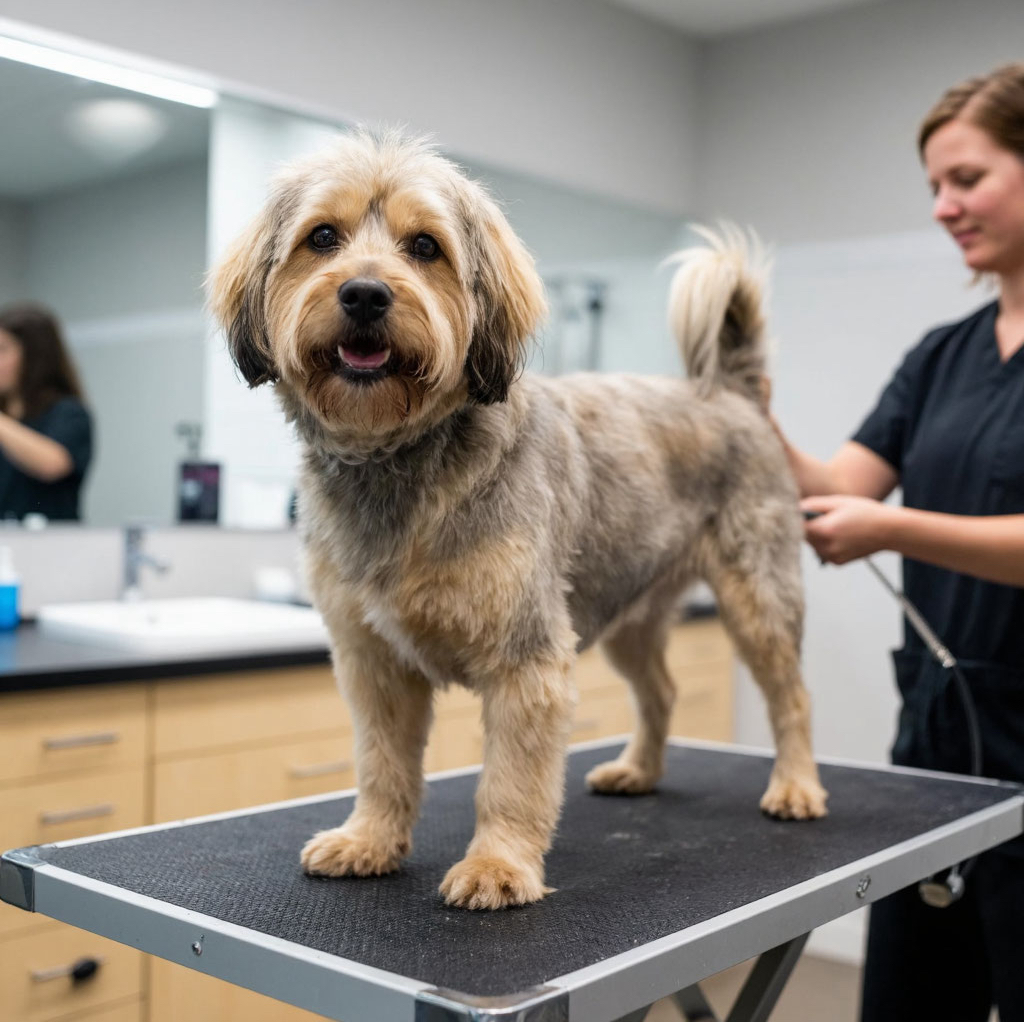 Метис средний (до 50см) длинная шерсть комплекс услуг(стрижка,либо экспресс линька)