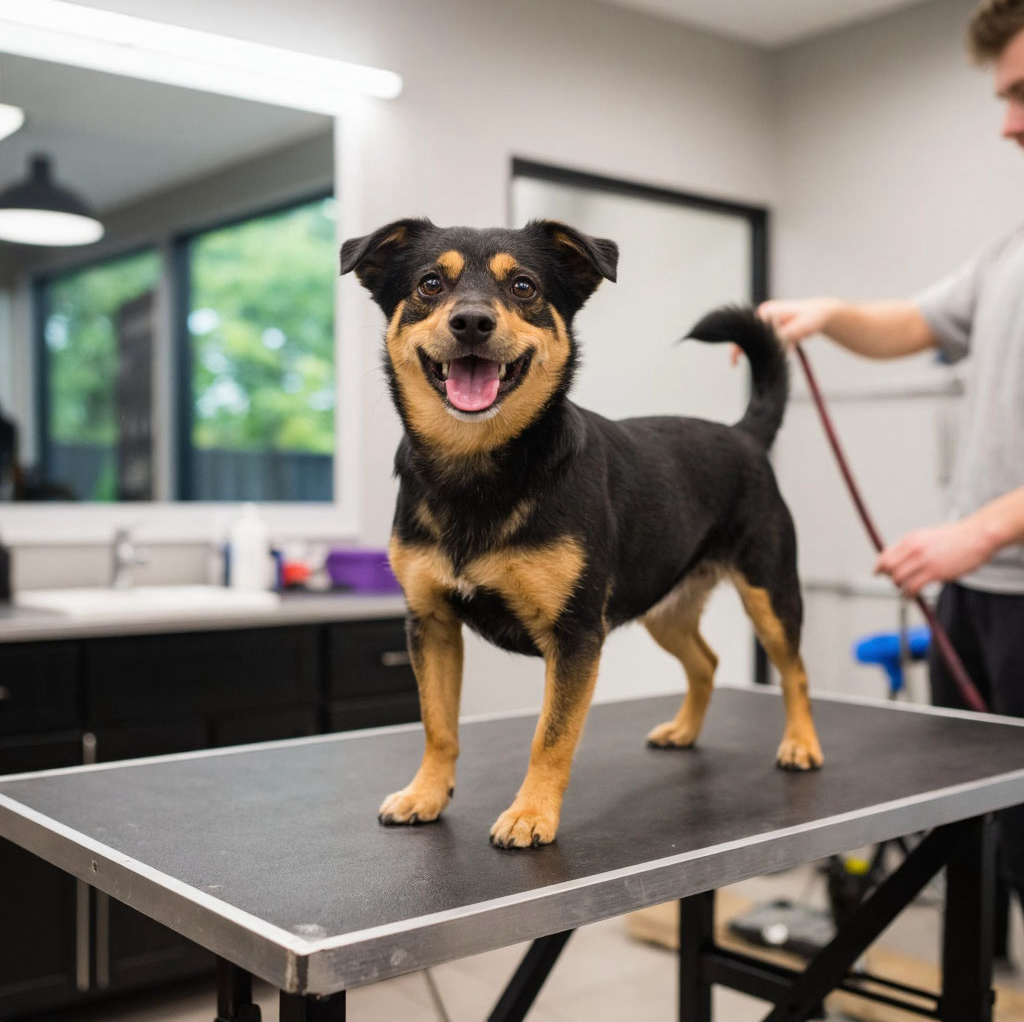 Метис маленький (до 30 см) короткая шерсть комплекс услуг(стрижка, либо экспресс линька)