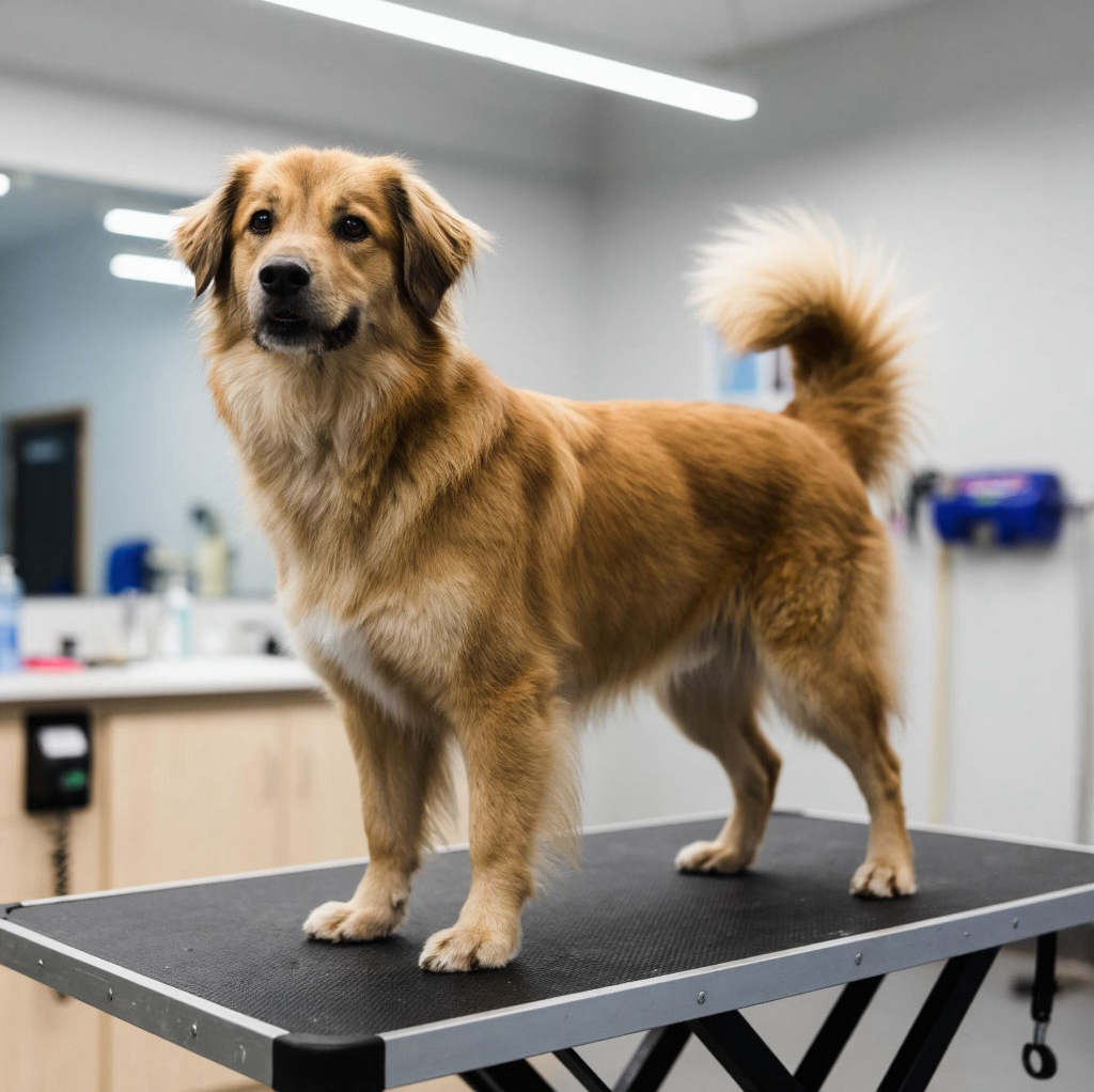 Метис крупный (до 70см) длинная шерсть комплекс услуг(стрижка,либо экспресс линька)