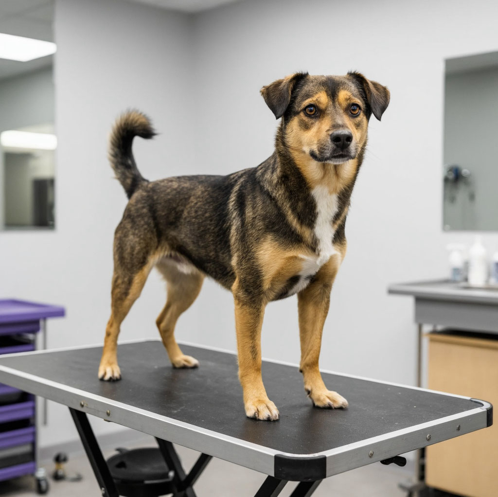 Метис средний (до 50см)короткая шерсть комплекс услуг (стрижка,либо экспресс линька)