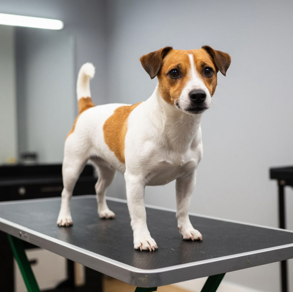 Джек Рассел гладкошерстный экспресс линька