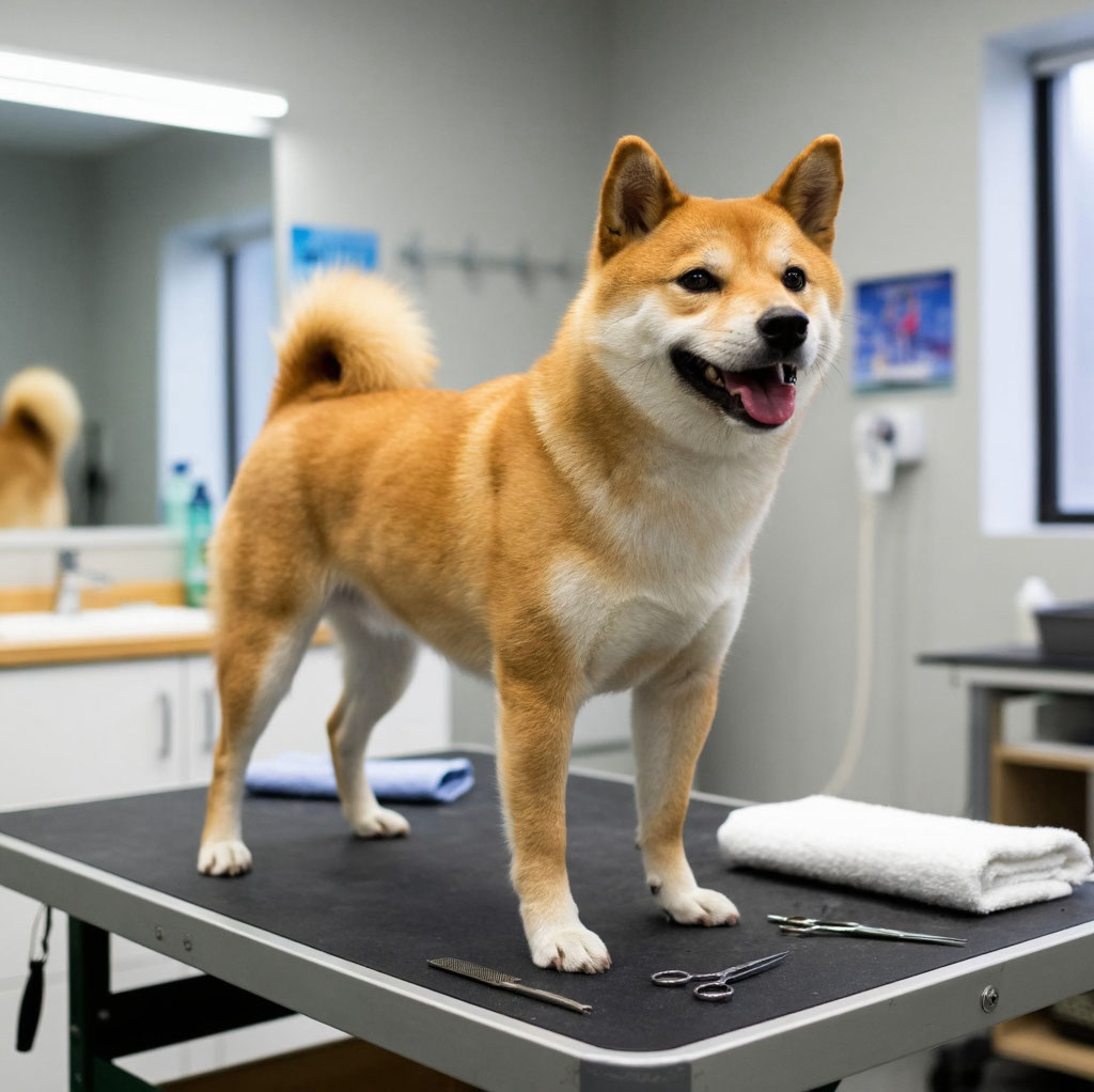 Сиба-ину экспресс линька