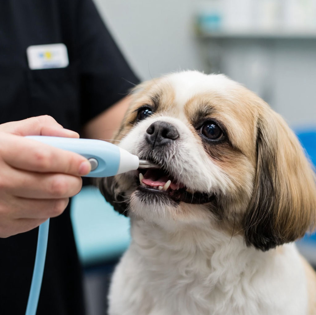 Ультразвуковая чистка зубов мелких пород собак до 6 кг