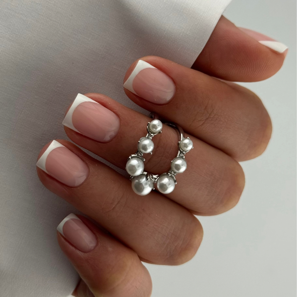 маникюр с гелевым покрытием + френч