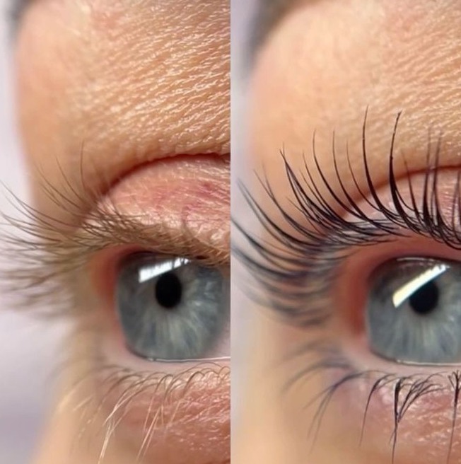 Ламинирование ресниц с окрашиванием