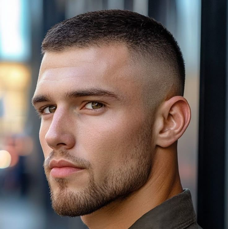 Мужская стрижка под насадку