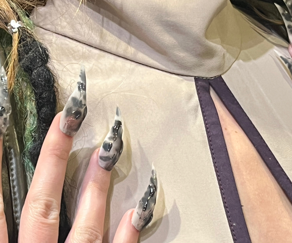 Наращивание когтей/ claws extension with designs