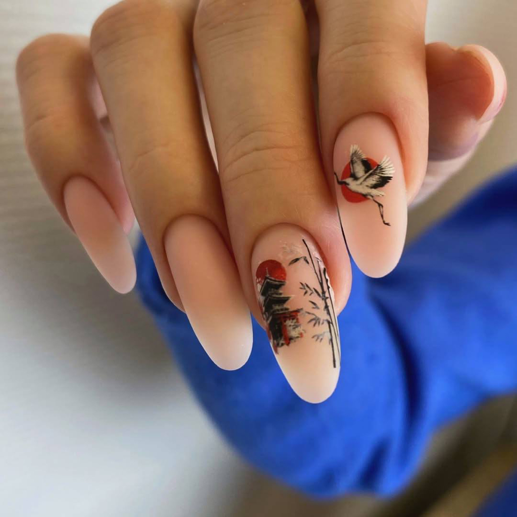 Дизайн на все пальчики (наклейки, фольга и т.п.)