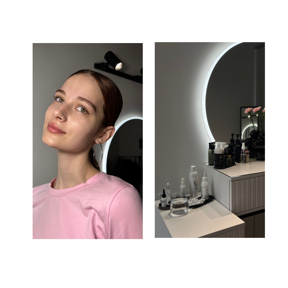 Коррекция пинцет/воск + прореживание