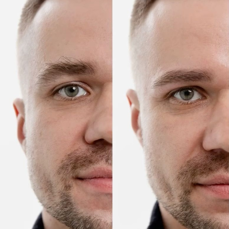 Мужская коррекция бровей