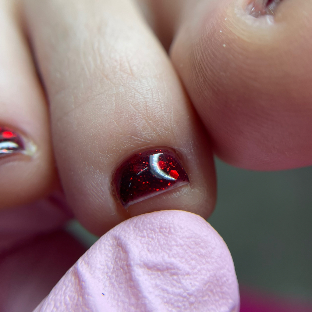 Педикюр пальчики с покрытием