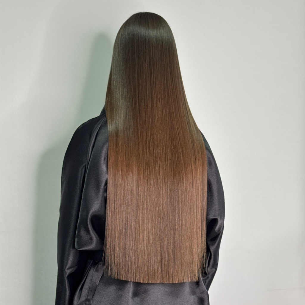 Кератиновое выпрямление волос