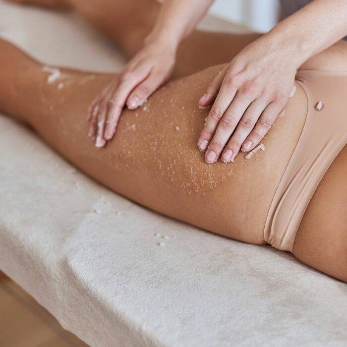 Скрабирование + обёртывание + антицеллюлитный массаж + крем