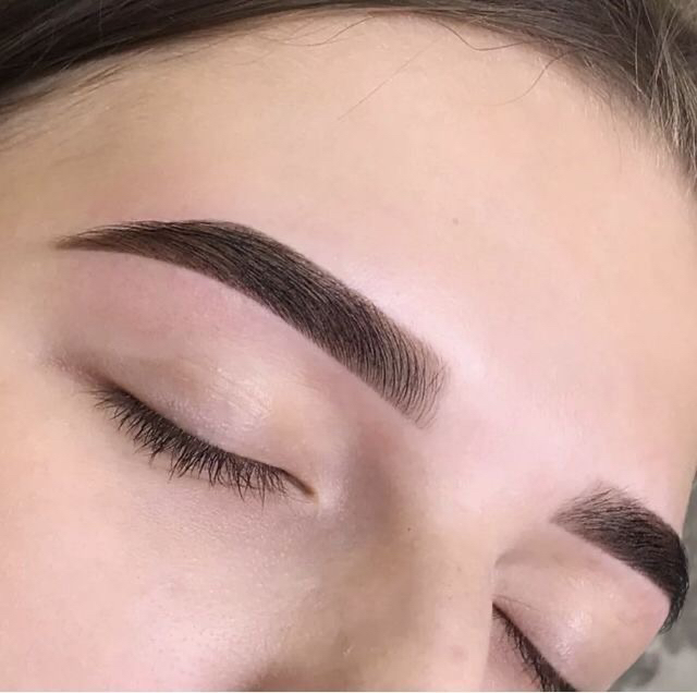 Коррекция + окрашивание бровей