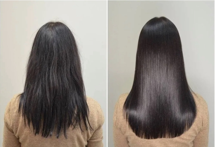 Кератиновое выпрямление  Эффект до 6 месяцев(для жестких волос)