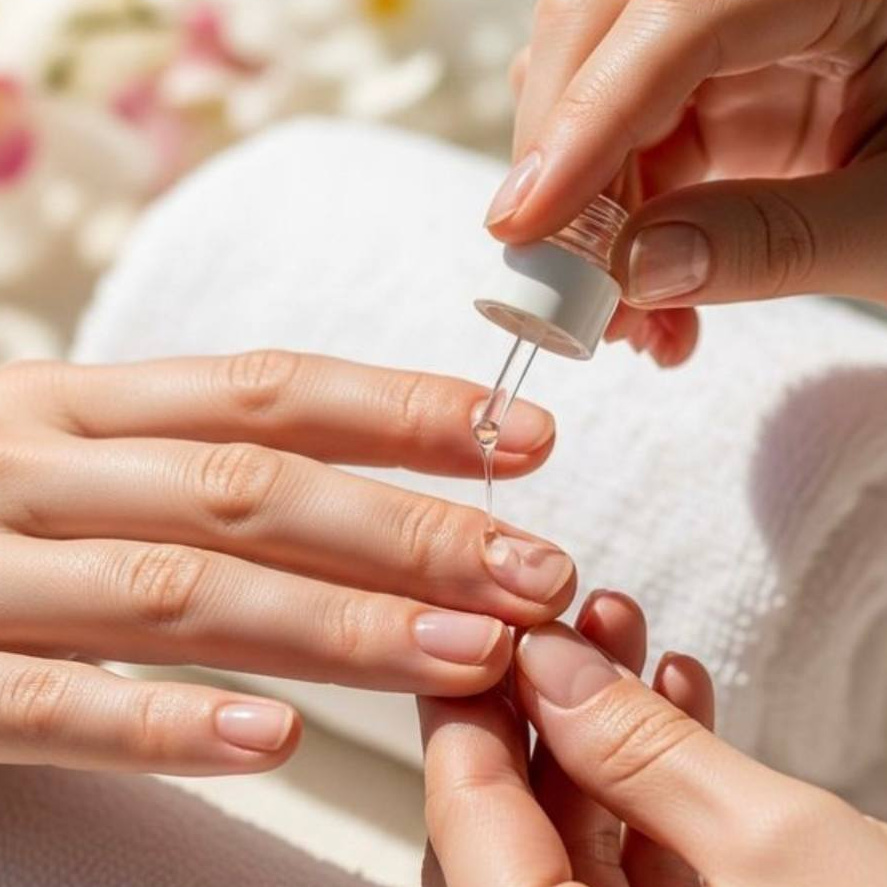 Пилочный маникюр с покрытием лаком