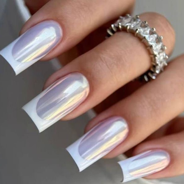 Маникюр френч + втирка