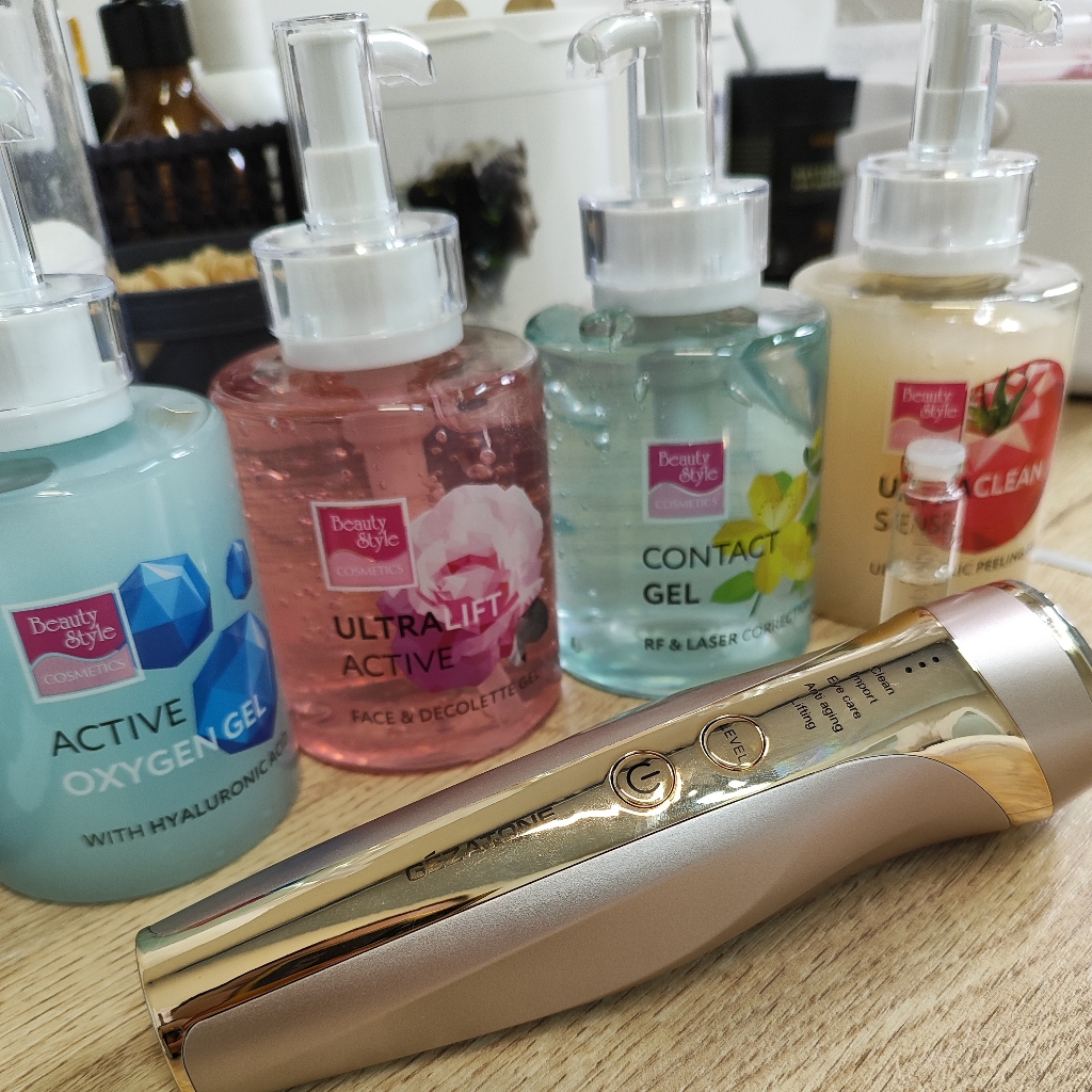 Микротоки аппаратом Gezatone лицо полностью 20-30 минут