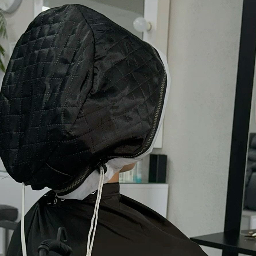 Пилинг головы, маска глубокого действия под тепловым воздействием, мытье головы, сушка