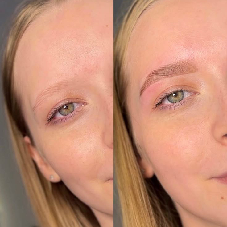 Сложное окрашивание бровей