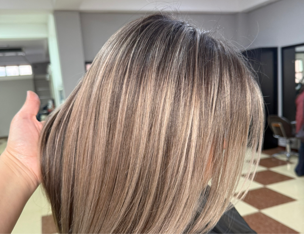 Окрашивание в сложной технике