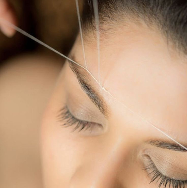 Коррекция нитью лоб