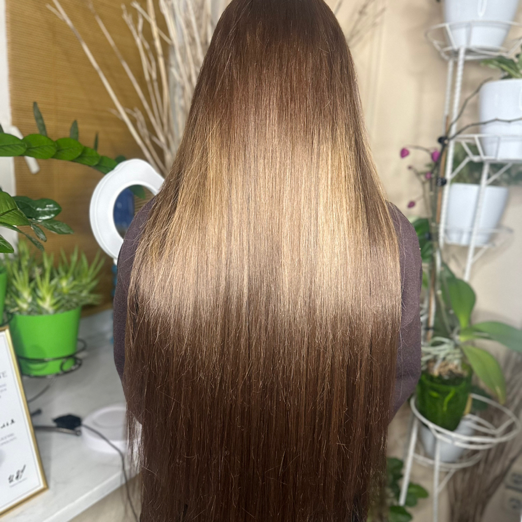 Наращивание волос БИО волосами