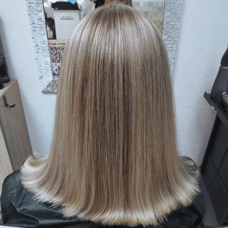 Стрижка горячими ножницами средние волосы