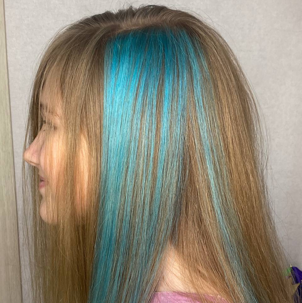 Частичное окрашивание (цветное)