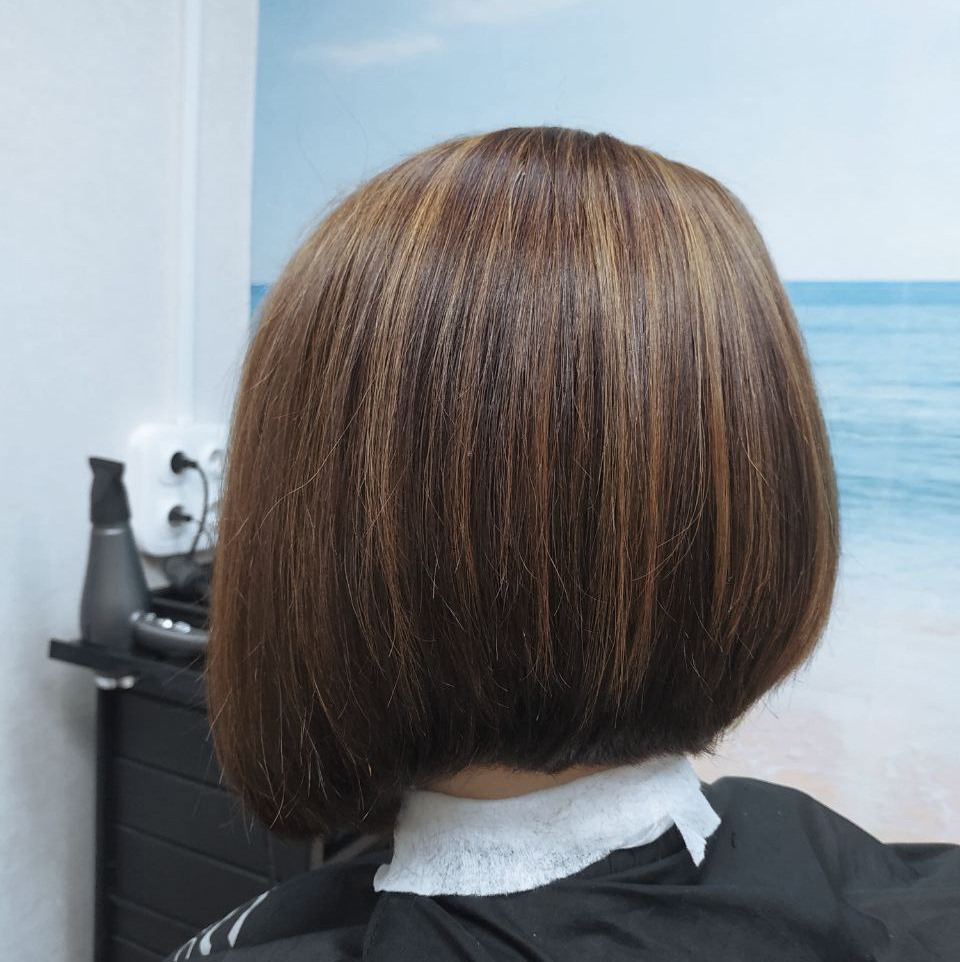 Окрашивание корней короткие волосы