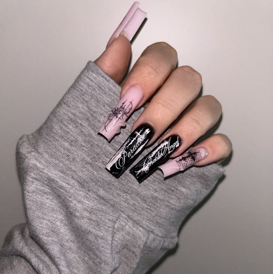 XL наращивание дизайн на всех