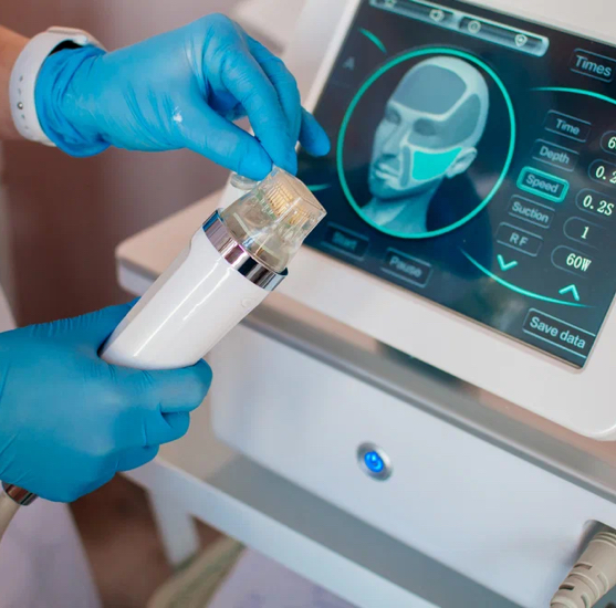 Микроигольчатый RF-лифтинг лицо