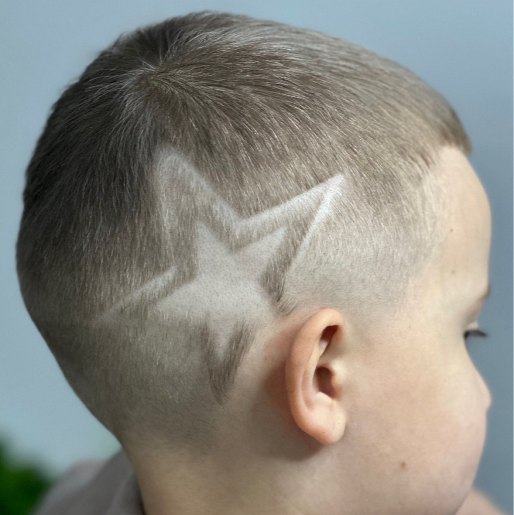 Детская стрижка + рисунок