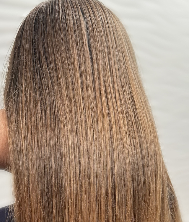 Полировка волос ножницами