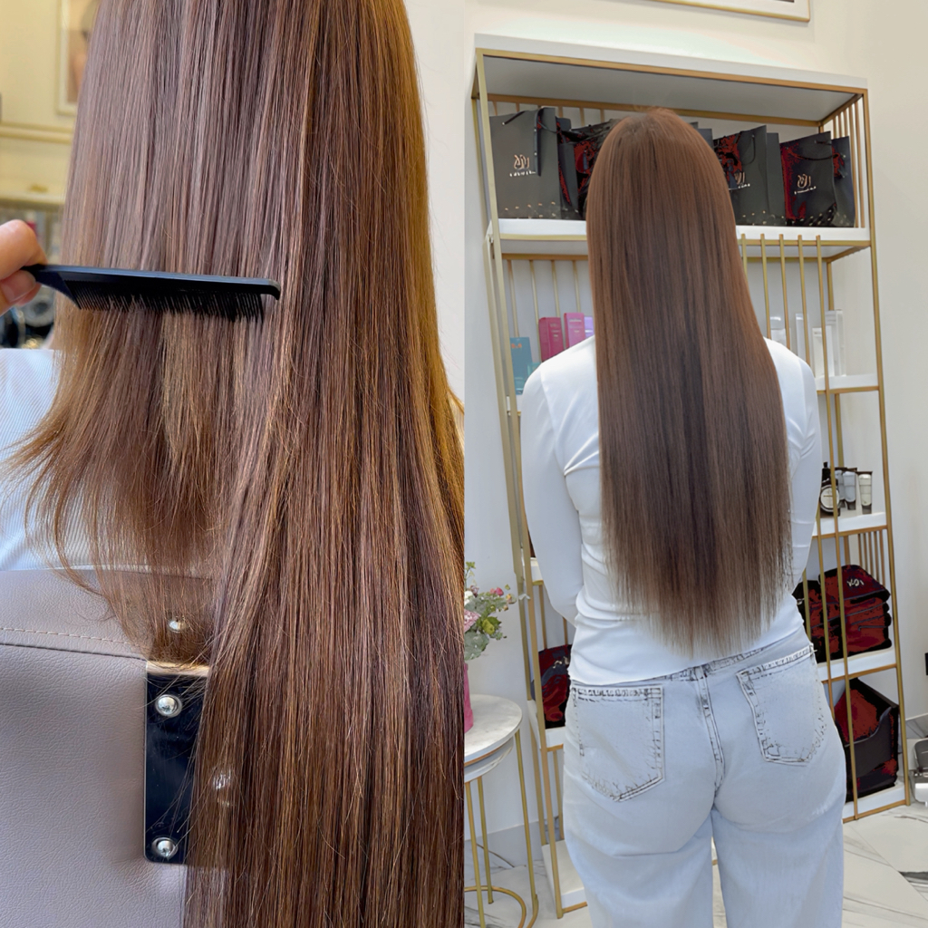 Коррекция наращивания волос (снятие, капсуляция, наращивание)