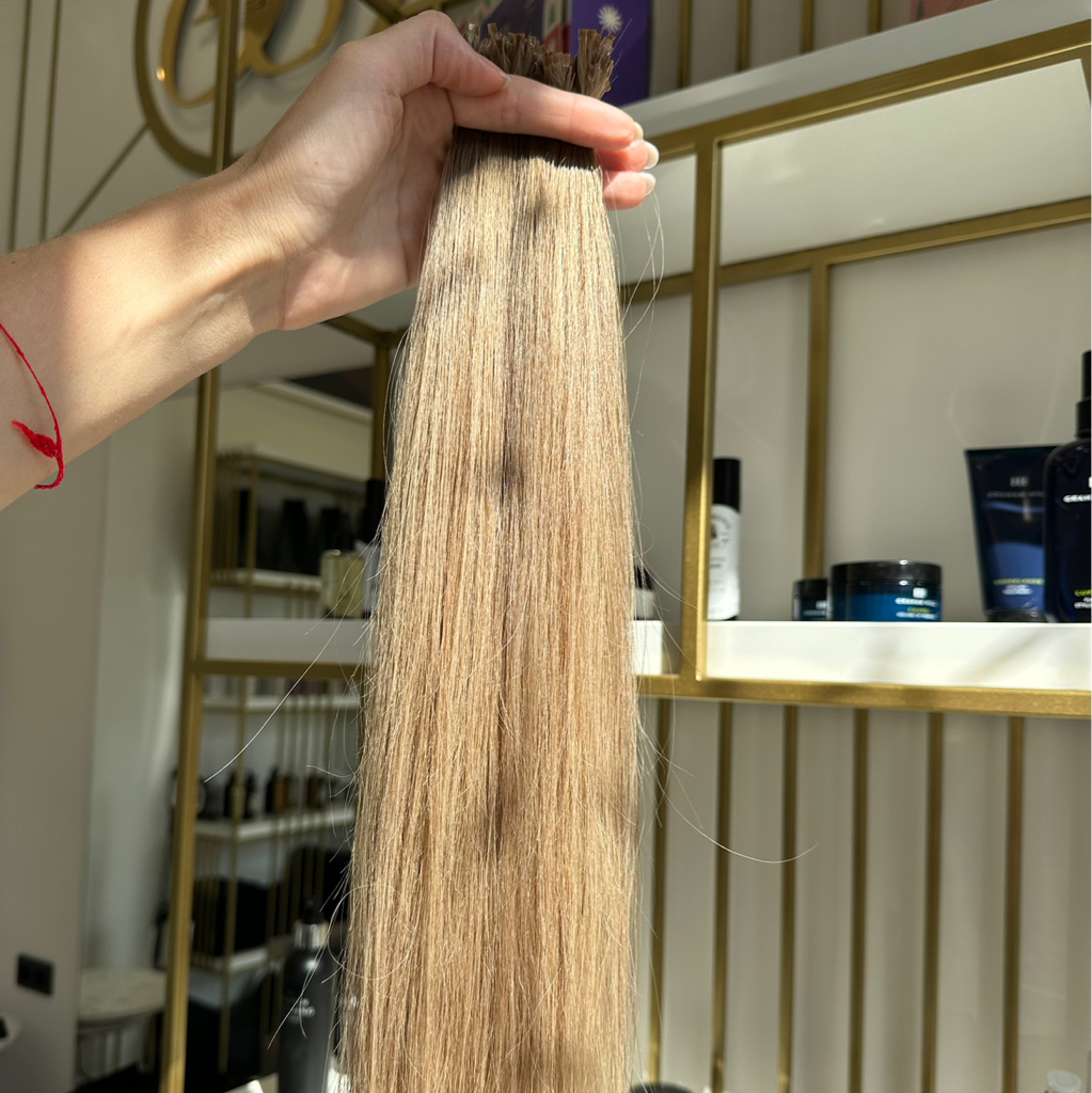 Снятие нарощенных волос