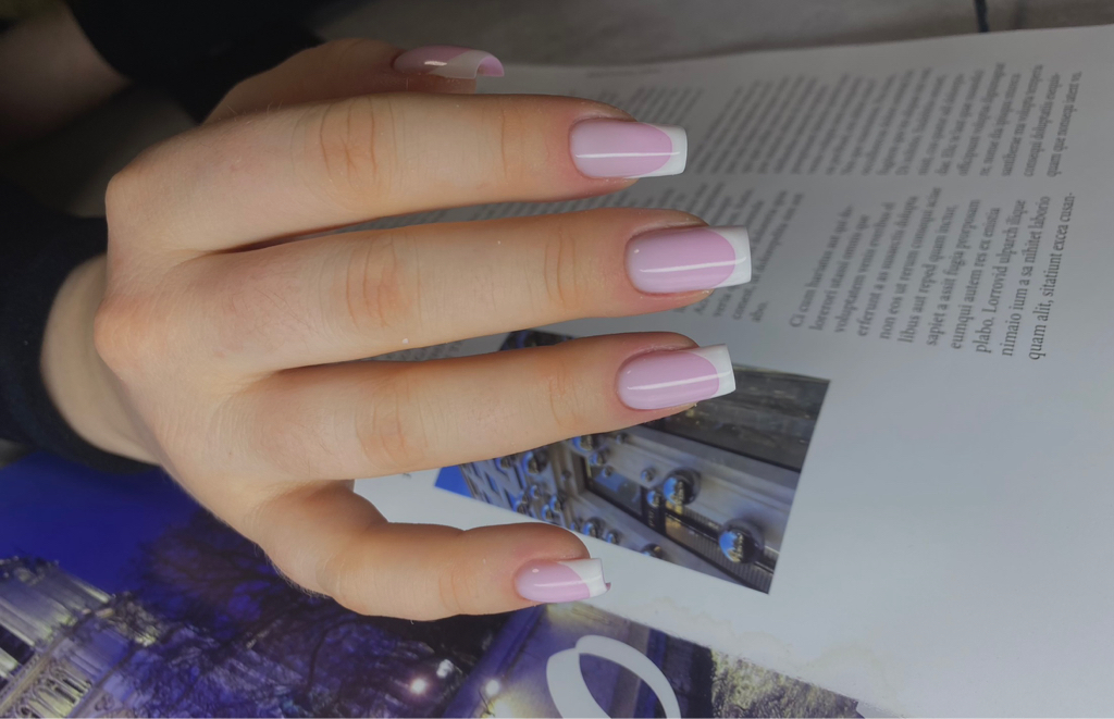 Маникюр с покрытием + френч