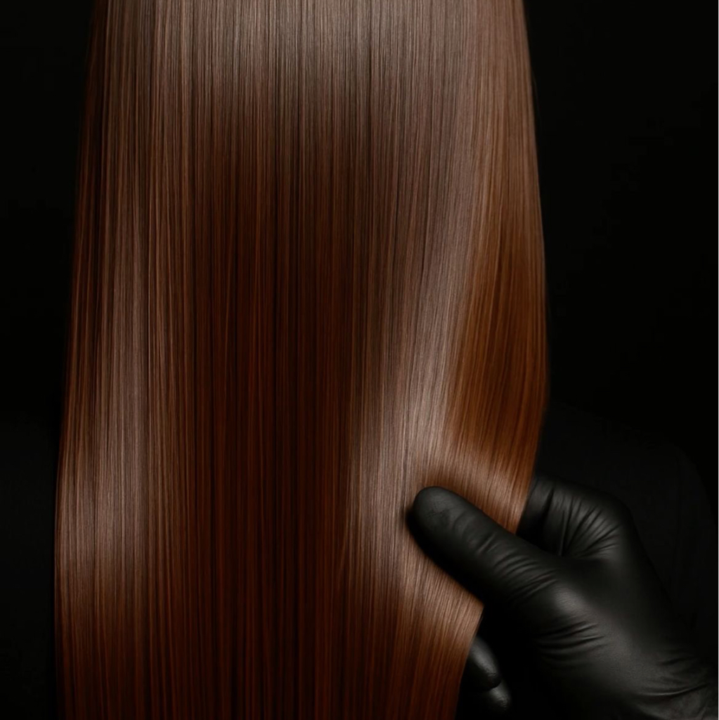 Кератиновое выпрямление волос