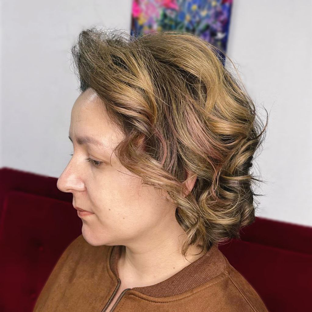 Дневная укладка S-длина до плеч