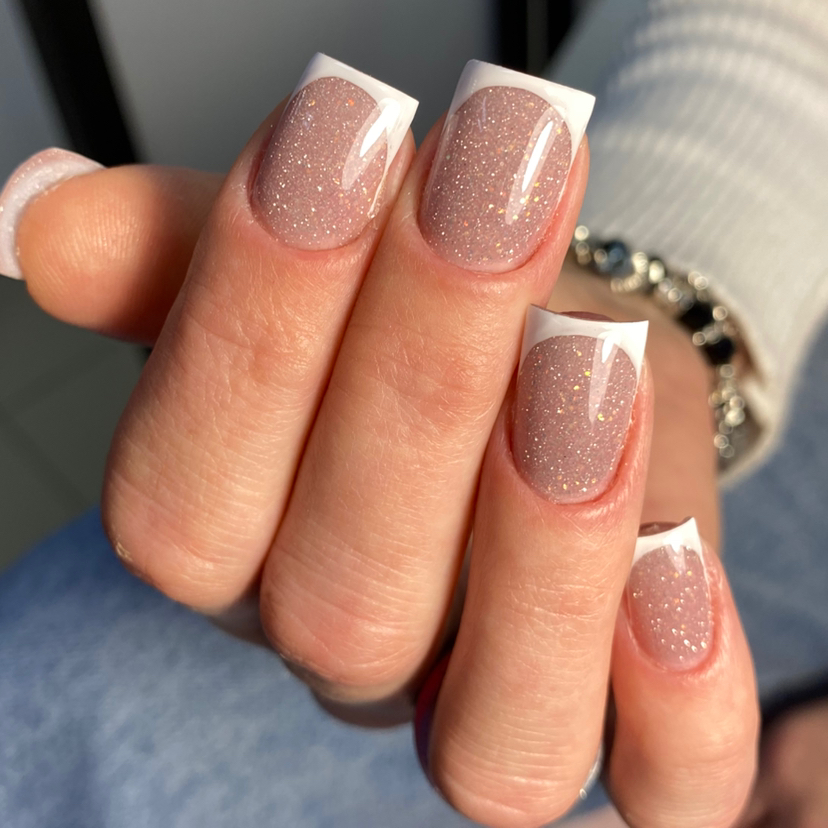 Маникюр+укрепление+френч