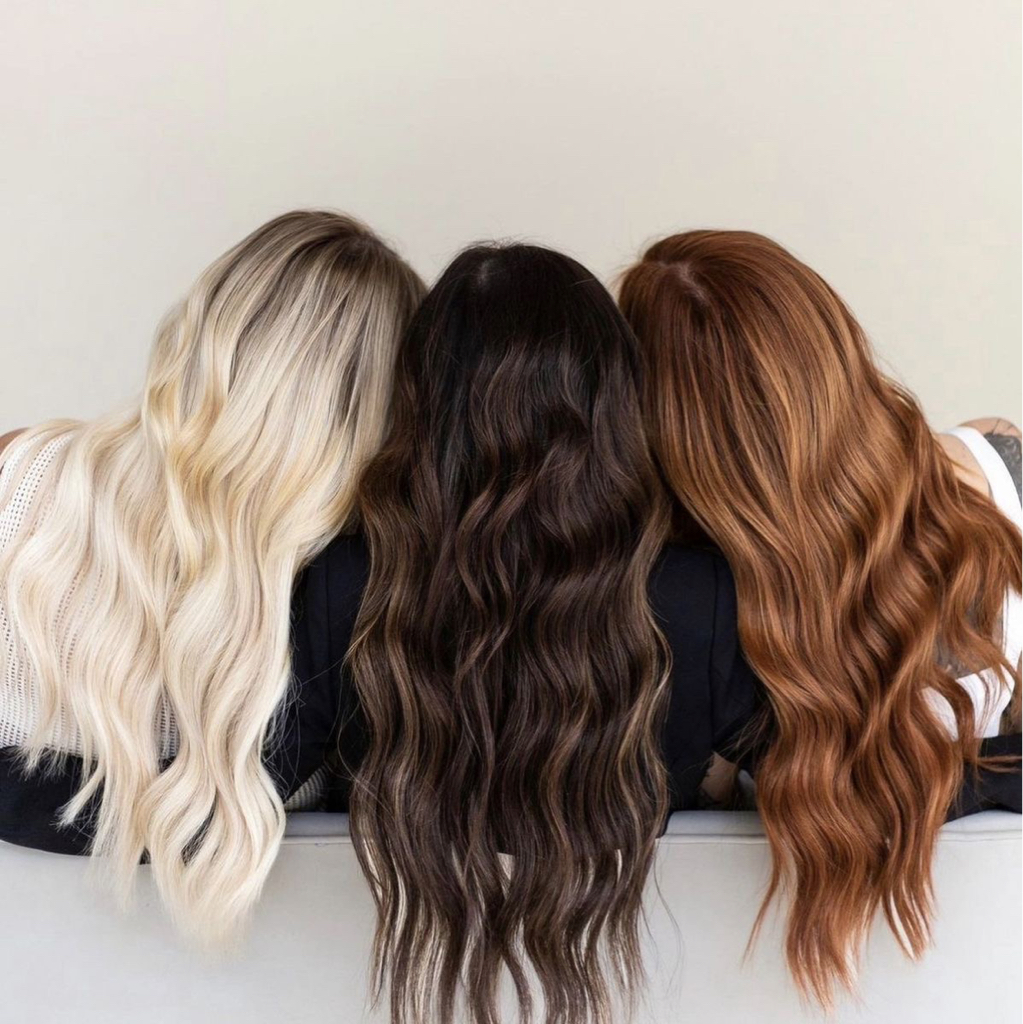 Мелирование на фольгу длинные (длина ниже лопаток)