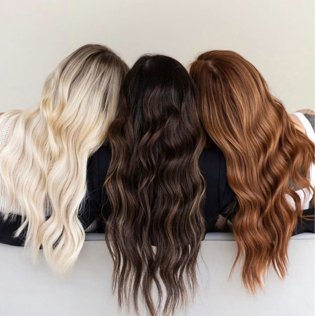 Мелирование на фольгу  длинные  (длина лопаток)