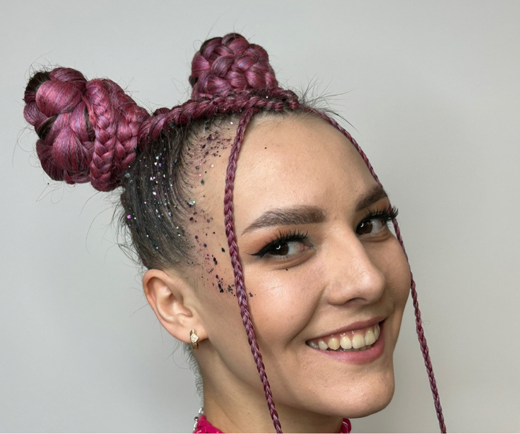 Брейды в 2 шишки