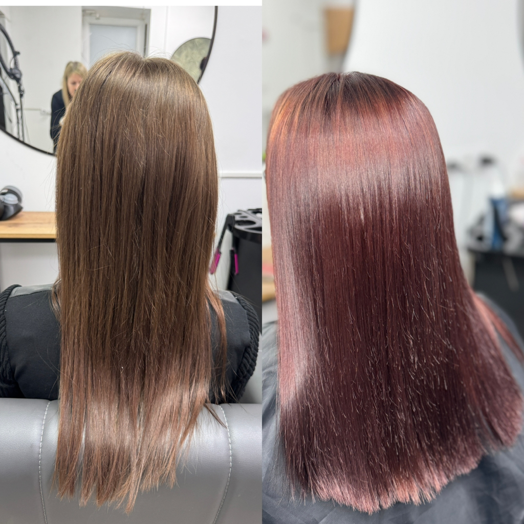 Окрашивание всей длины (ниже лопаток)