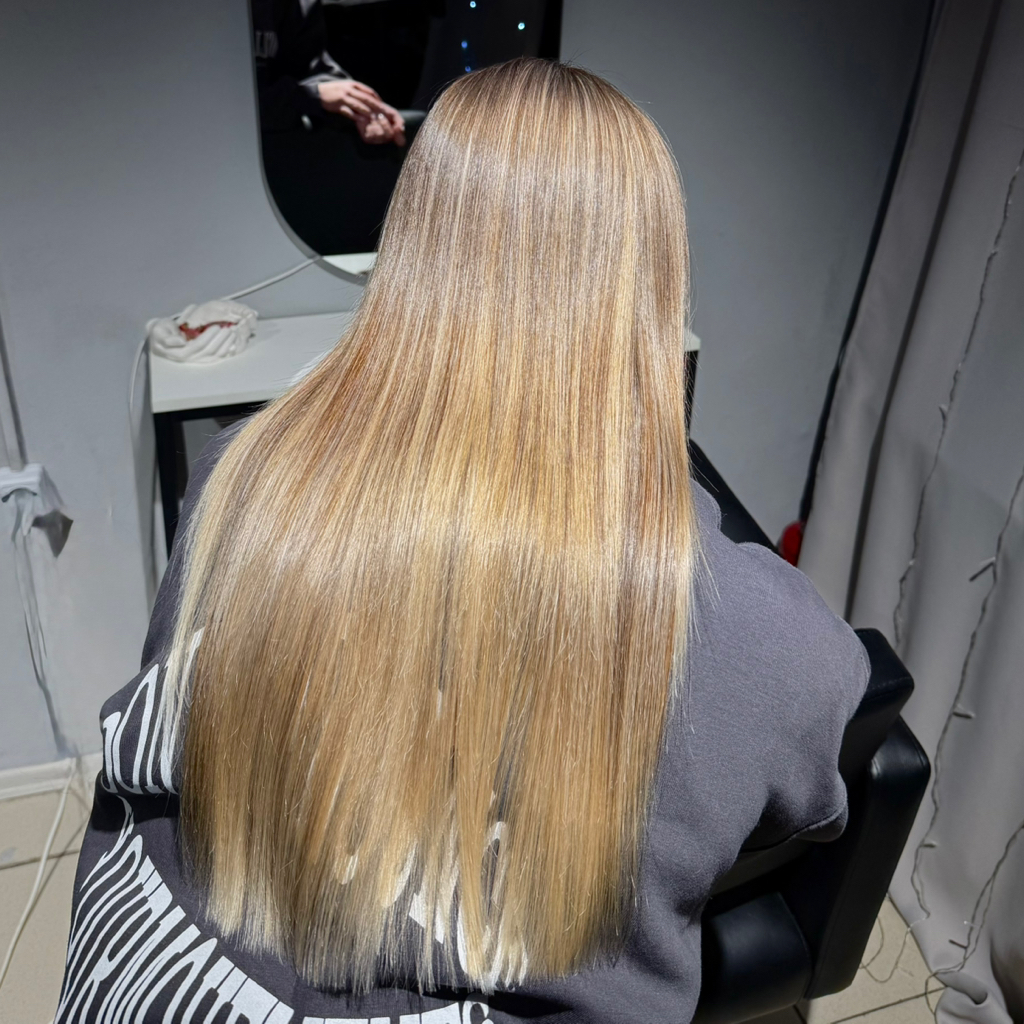 Пилинг+холодное восстановление любая длина