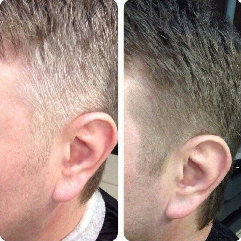 Стрижка +камуфляж седины