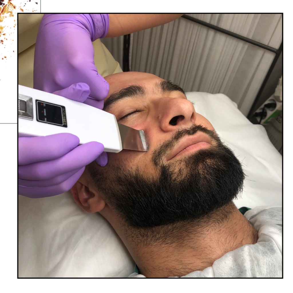 Стрижка + уз чистка лица