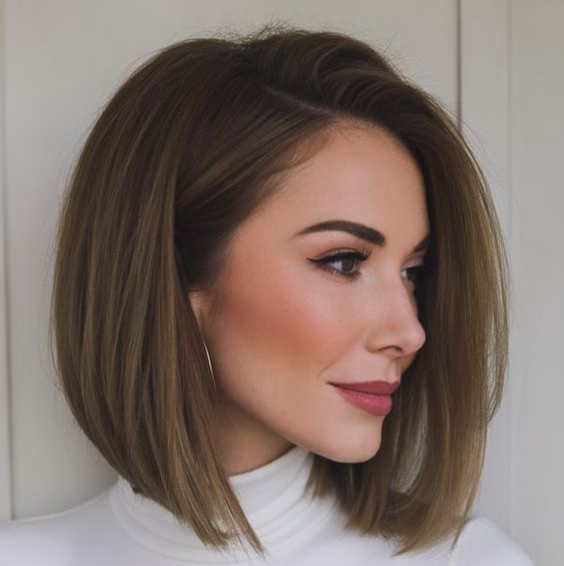 Стрижка женская  Средняя длина  до плеч ( каре, боб каре, градуированное каре)