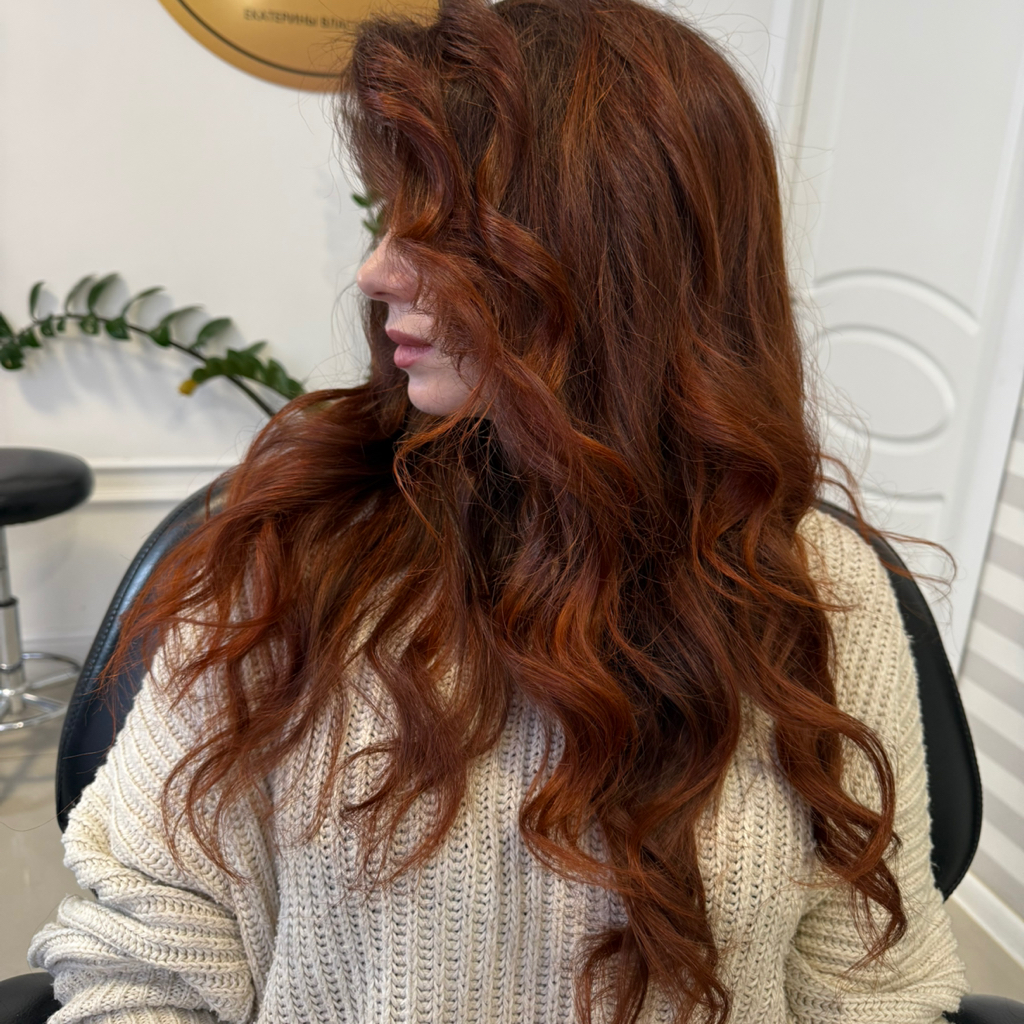 Окрашивание на длинные волосы